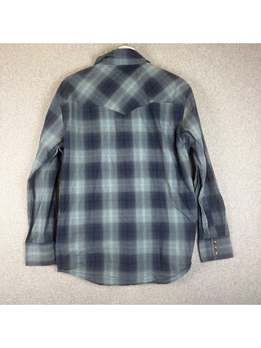 Pendleton Men’s Blue Plaid Frontier Shirt Size S Button Down Made in USA - Picture 8 of 8